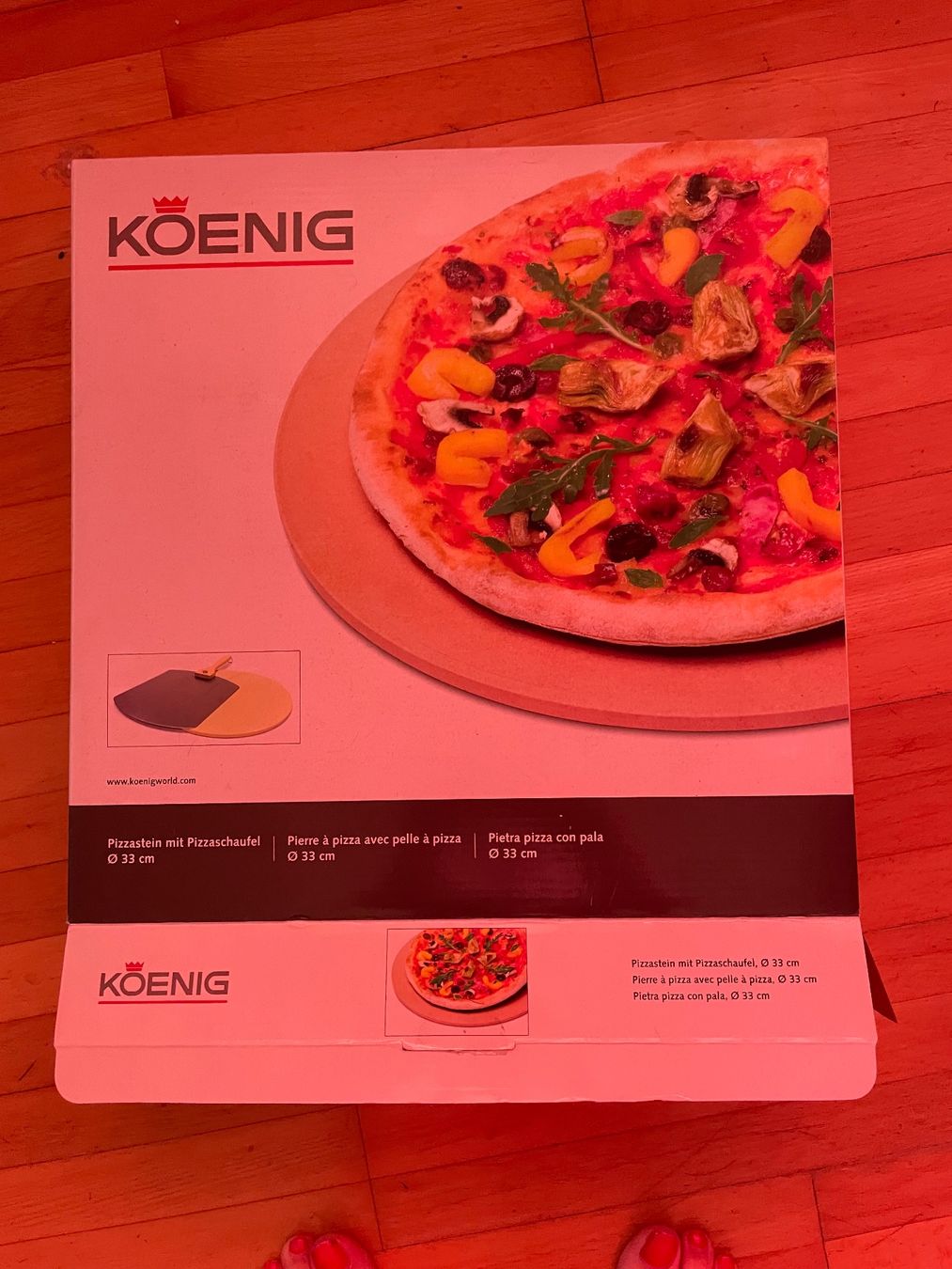 Elettrodomestici da cucina: Pizzastein mit Pizzaschaufel Durchmesser 33 cm – Usato da Zürich venduto da Sbd1 1