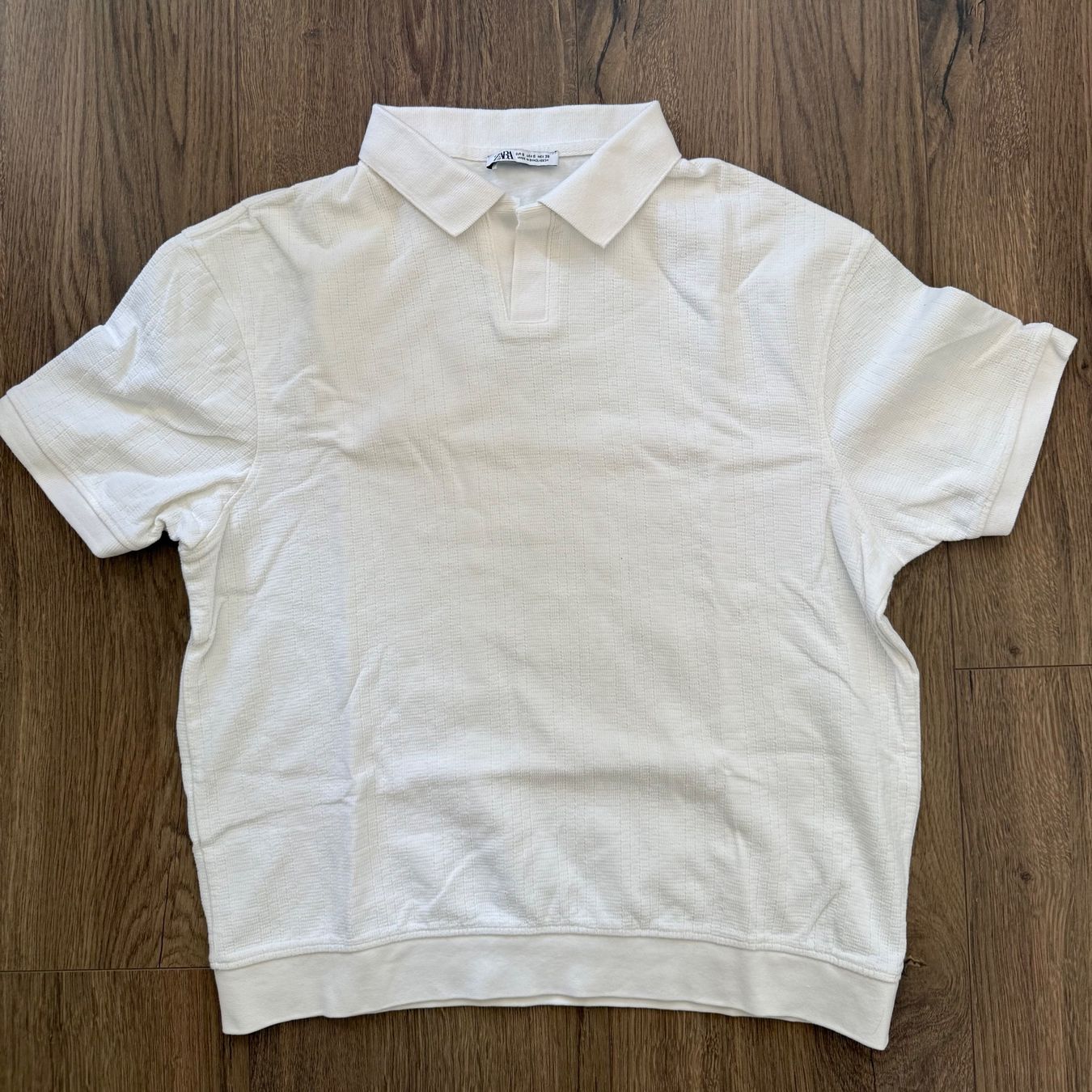 Zara Magliette Polo: Polo Zara blanc, taille S – Nuovo (secondo la descrizione) da Les Acacias venduto da speedygonzales1