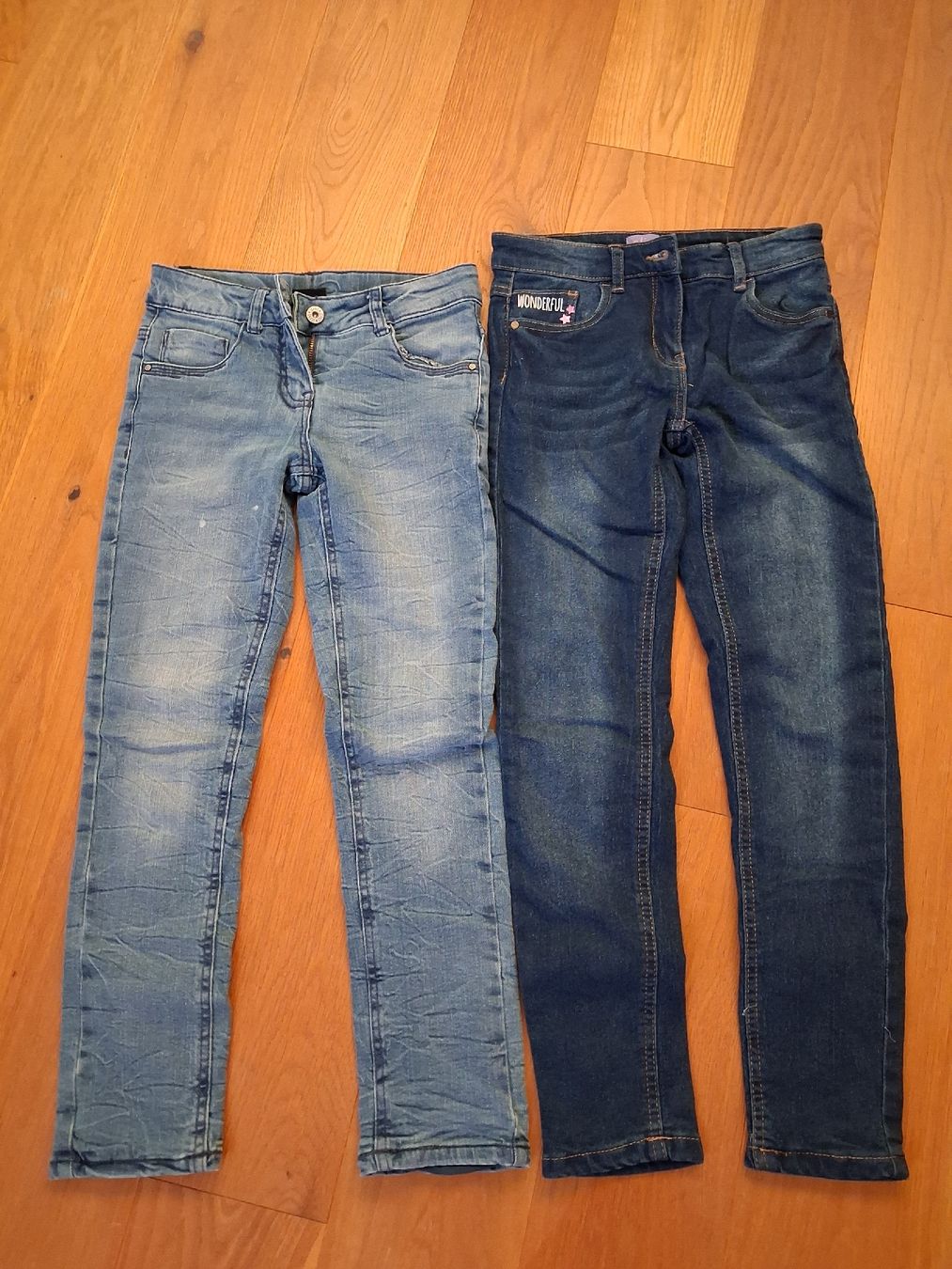 Hosen: 2 gefütterte Jeans  Grösse 140  – Gebraucht aus Roggliswil von buechi82