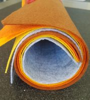 Bastelfilz-Set 5 PLATTEN 30x30 cm Set 28 felt Diy