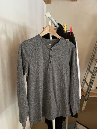 H&M Basic Langarm Organic Cotton. Gr 170