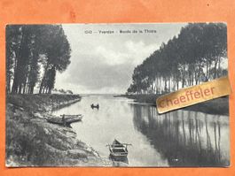 Alte Ansichtskarte Yverdon, Bords de la Thiele, 1921