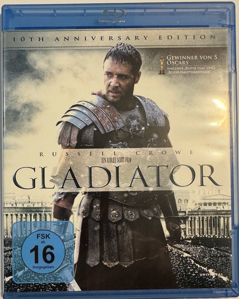 Tutti i DVDs: Blu-ray Disc   GLADIATOR - RUSSELL CROWE - 2 Discs Set – Usato da Wisen venduto da gigisna