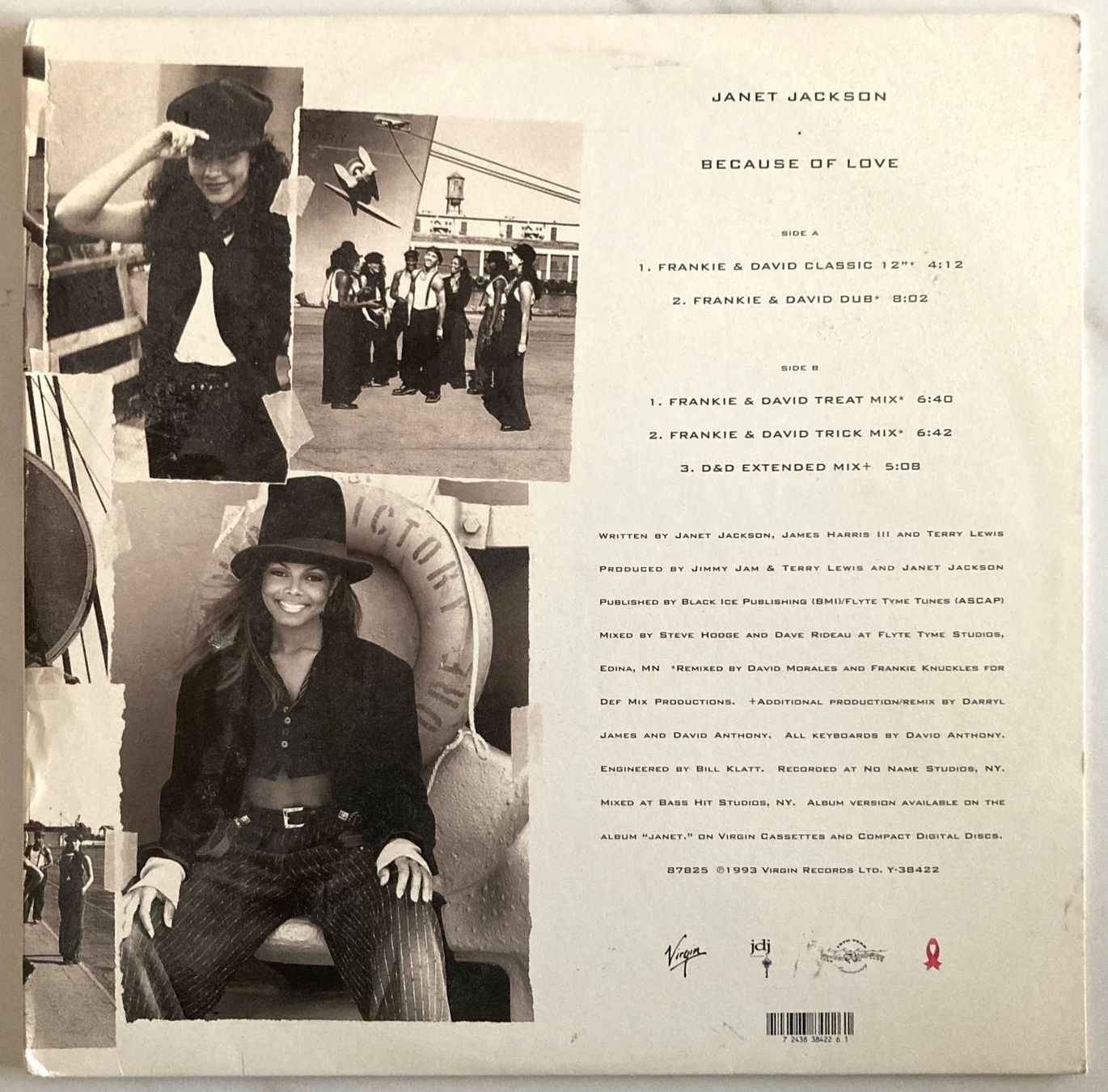 Dischi in vinile: JANET JACKSON - BECAUSE OF LOVE – Usato da Poliez-Pittet venduto da Newtown-Records