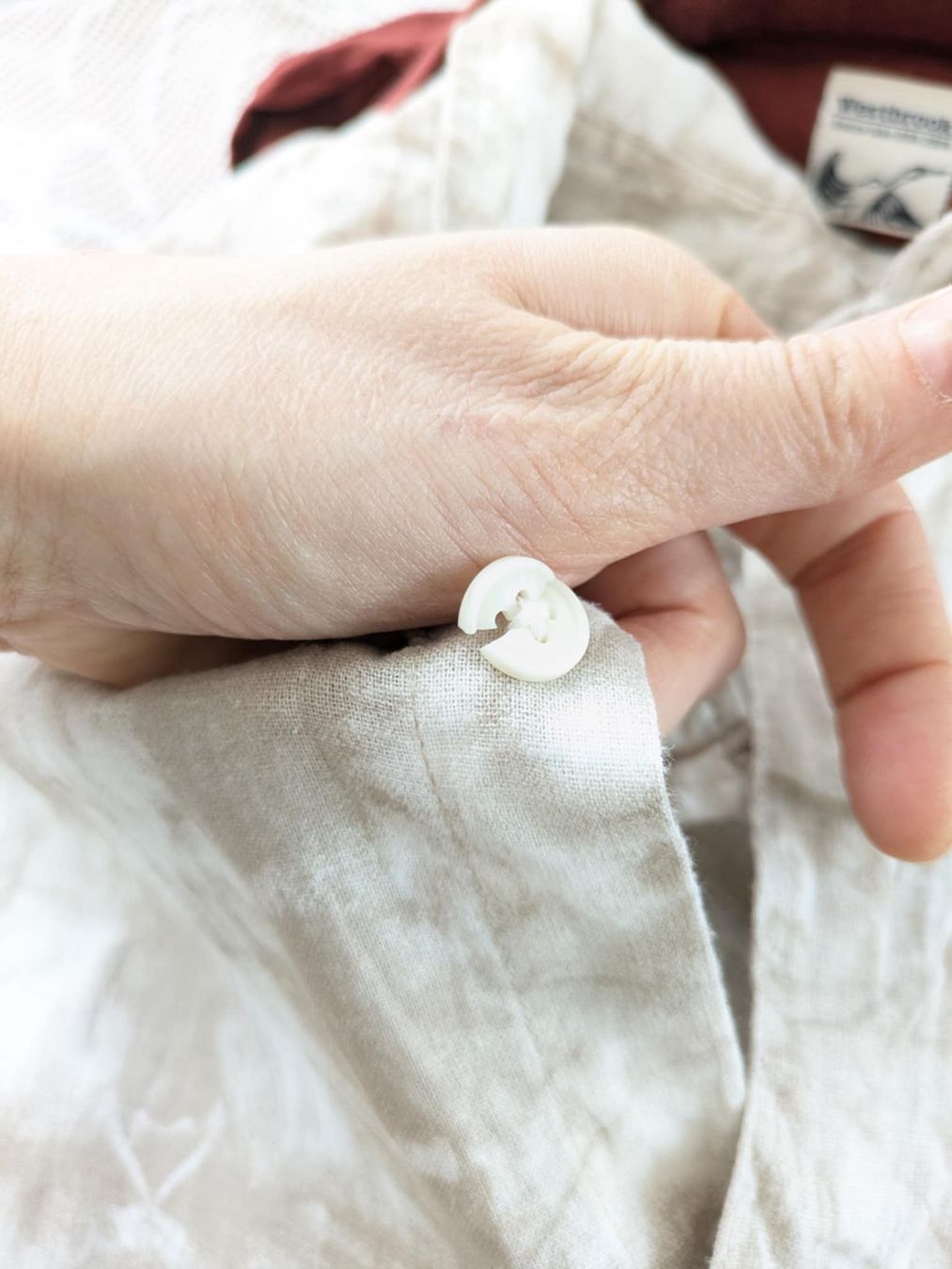 H&M Camicie: H&M Leinenhemd Sommerhemd Gr. S Beige – Usato da Rorschach venduto da joh_v2y2 3
