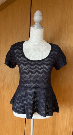 Damen T-Shirt Top dunkelgrau Gr: M Marke Cream