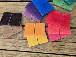 Papeterie: Leerbuch für Notizen (Wildleder bunt) A6