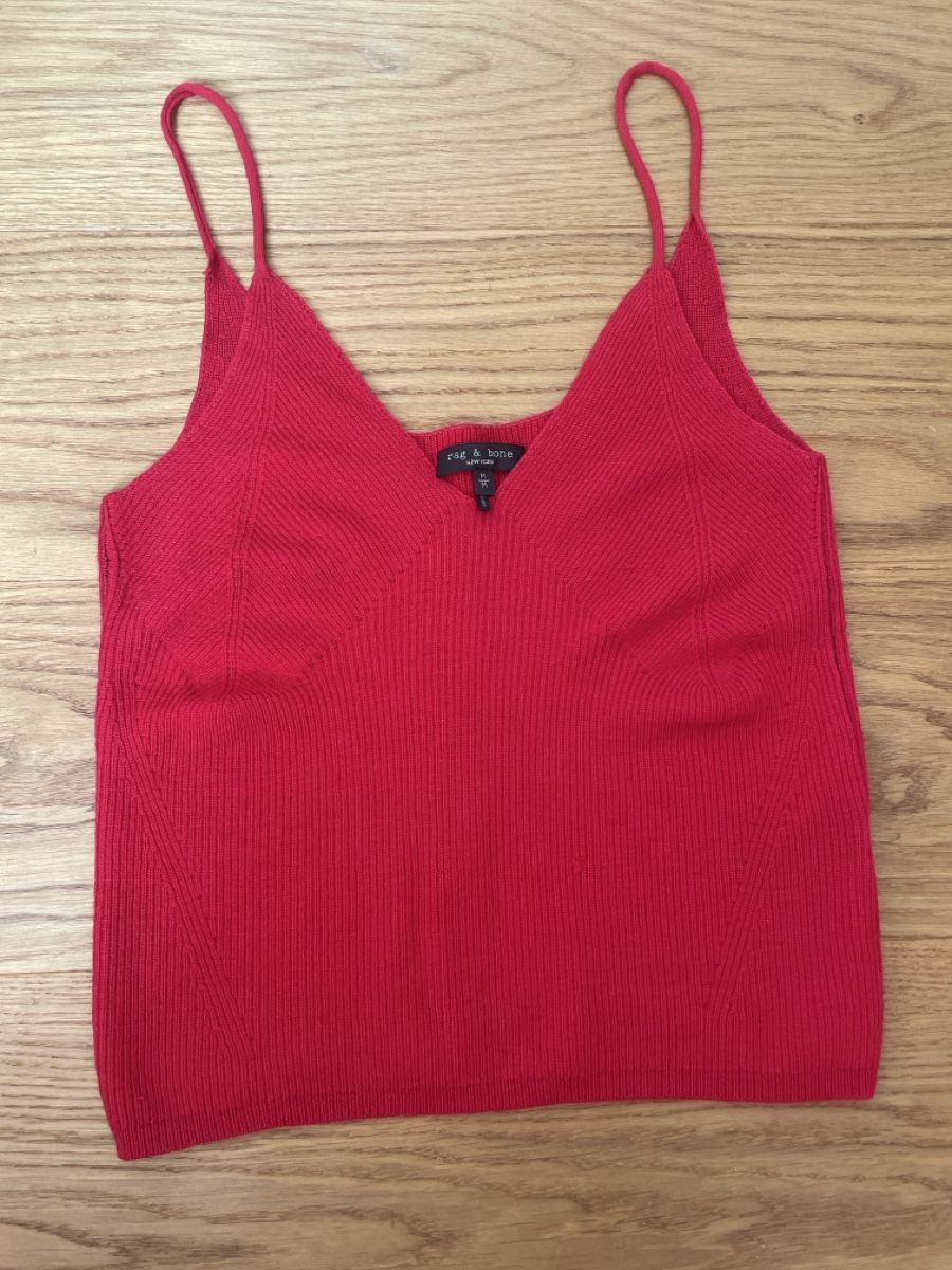 Top: Rag&bone rotes wolle top – Usato da Zürich venduto da M500ZH
