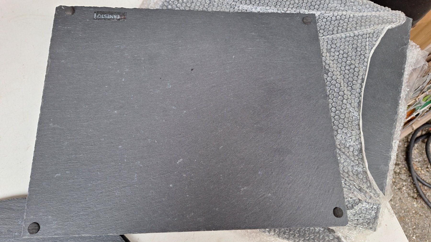 Servierplatten: Schieferplatten Servierplatten Set mit 2 rund, 4 rechteckig – Gebraucht aus Weinfelden von JoeBaer 2