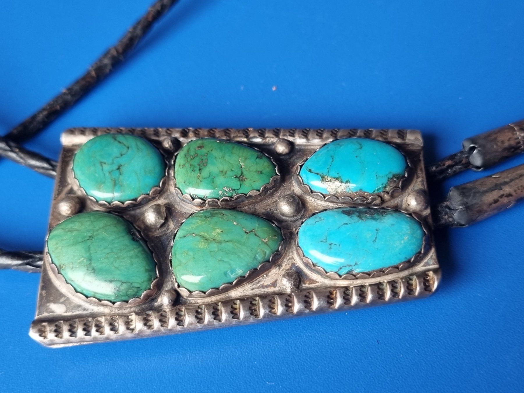 Krawatten: Vintage Bennett Bolokrawatte Indianer Silber – Gebraucht aus Schaffhausen von Leveron13 8