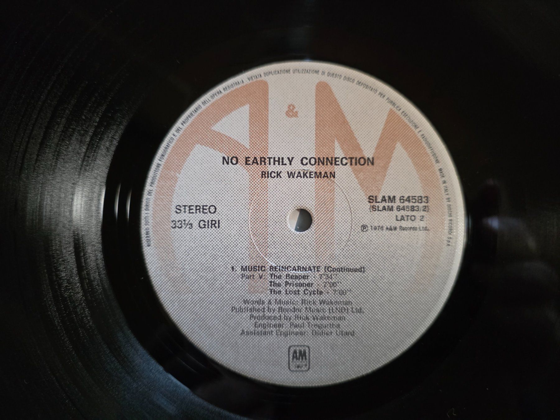 Dischi in vinile: Vinyl LP: Rick Wakeman - No earthly Connection – Usato da Walterswil BE venduto da Lonitti 6