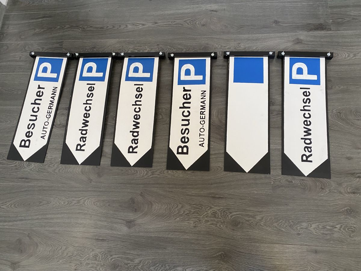 Insegne: 6 Parkwegweiser 20x60cm – Usato da Hägglingen venduto da kar_v9qf 5
