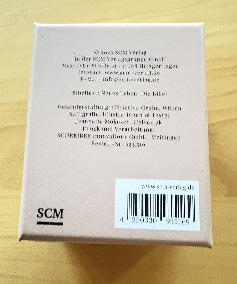 Karten: Blühende Worte Kärtchenbox SCM Verlag – Gebraucht aus Auenstein von 5222 1