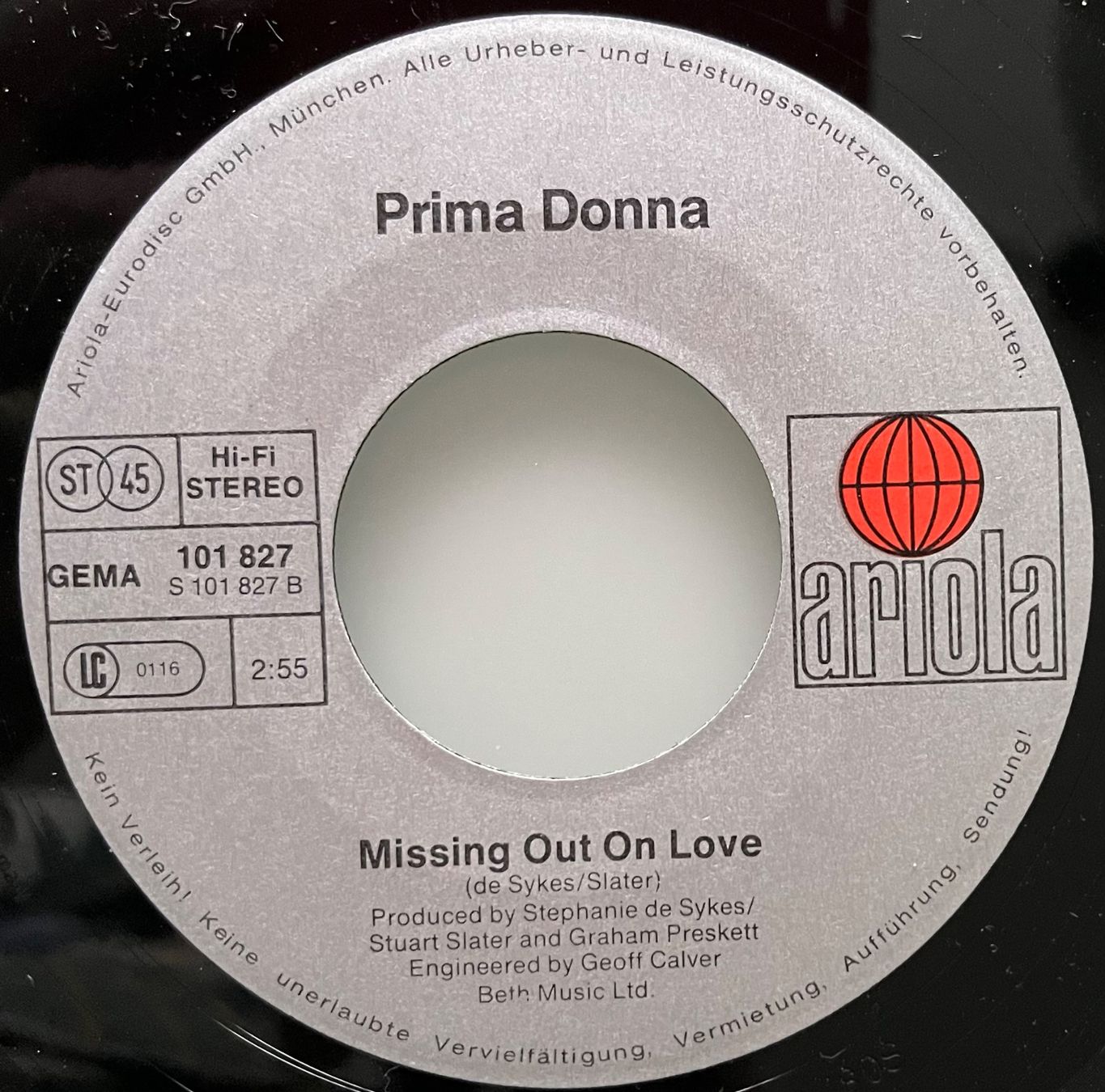 Dischi in vinile: PRIMA DONNA - LOVE ENOUGH FOR TWO – Usato da Bussigny venduto da vinyl-pas-cher 3