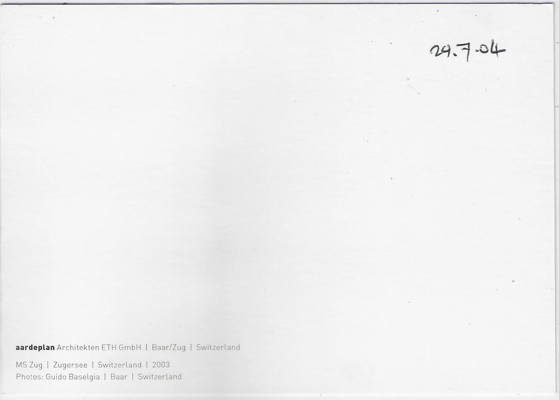 Cartes postales: aardeplan Architekten ETH Baar/Zug – D'occasion à Ettingen par Kartenplanet 1