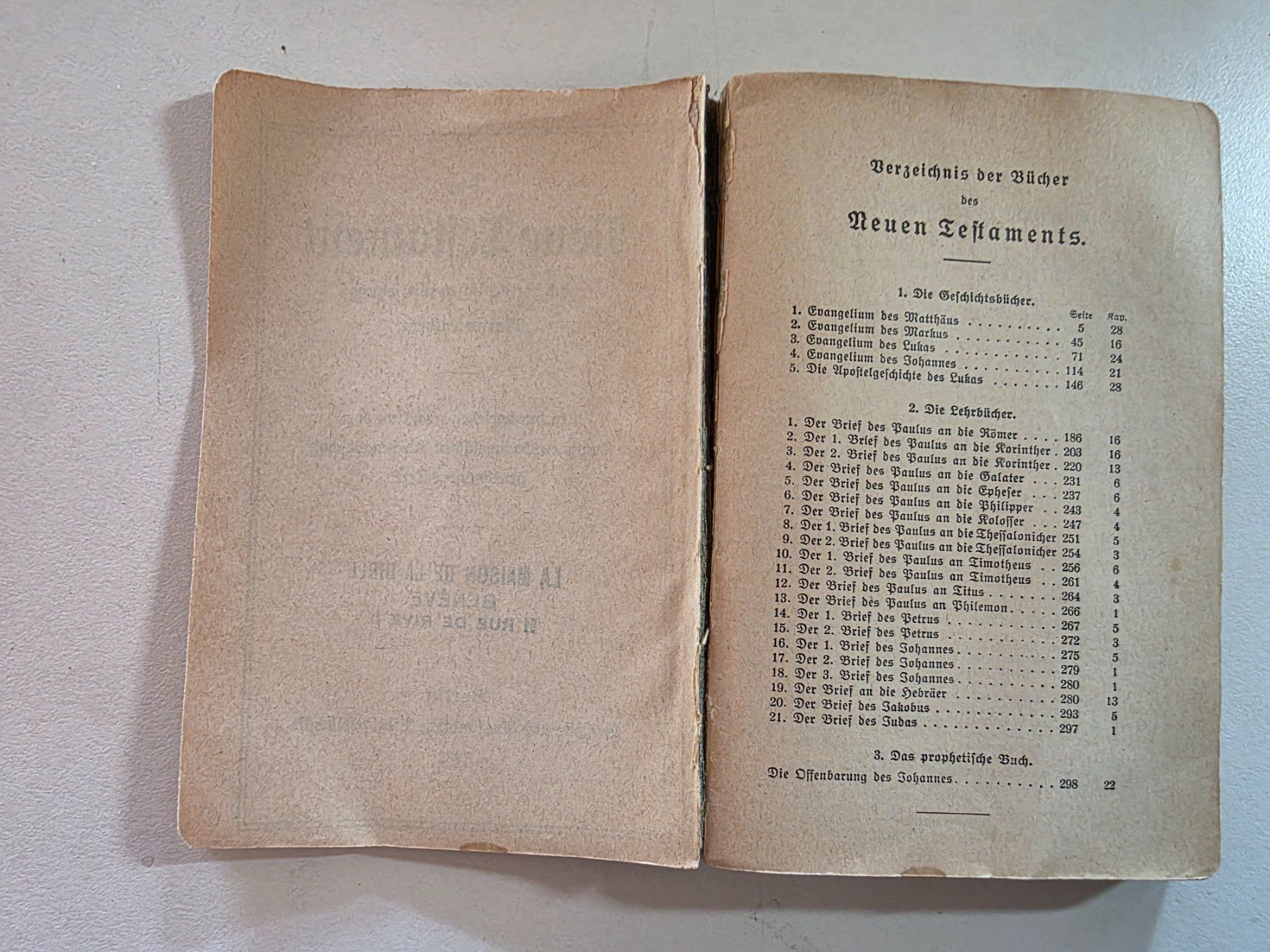 Libri: Neues Testament und Psalmen - 1932 – Usato da Walterswil BE venduto da Lonitti 3