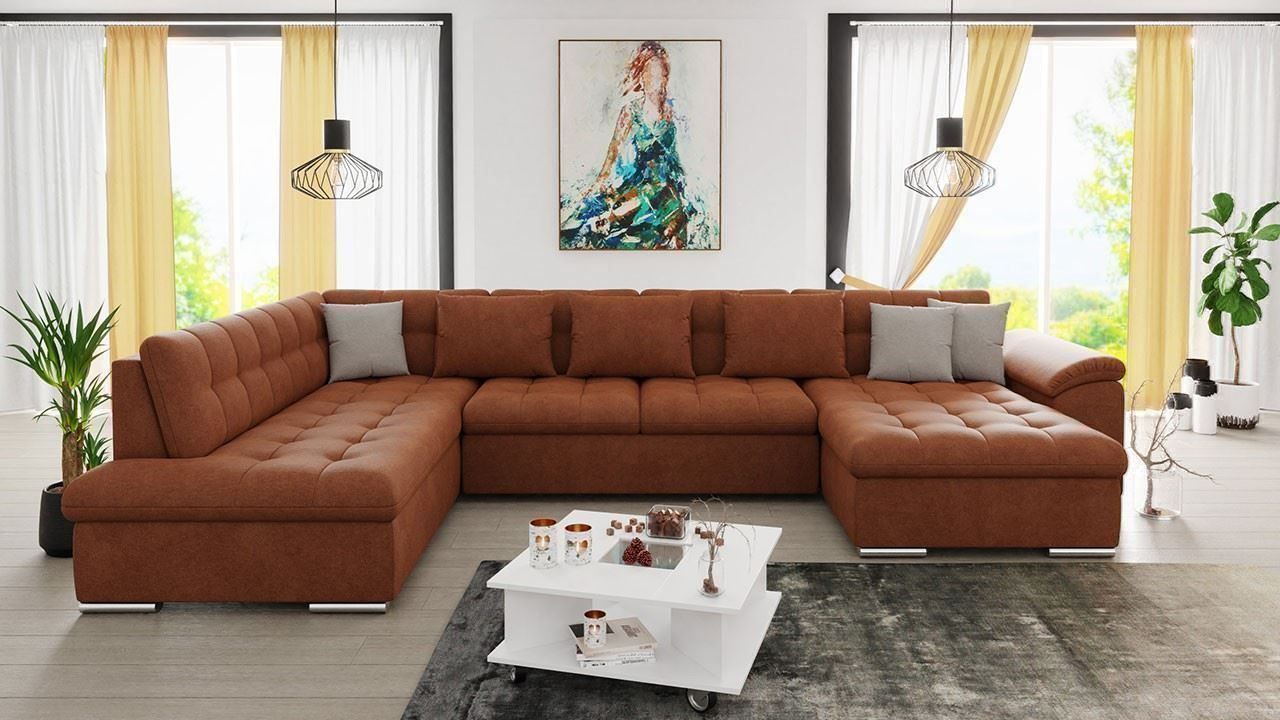 Sofas: Wohnlandschaft Rechts Sofa mit Bettkasten + Schlaffunktion – Neu und originalverpackt aus Wallenwil von toesstal-vertrieb 4