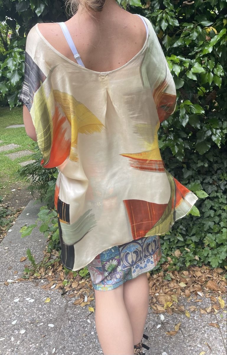 Camicette: Camicia seta multicolore design unico e leggera – Nuovo (secondo la descrizione) da Gordevio venduto da LanaZimm 4