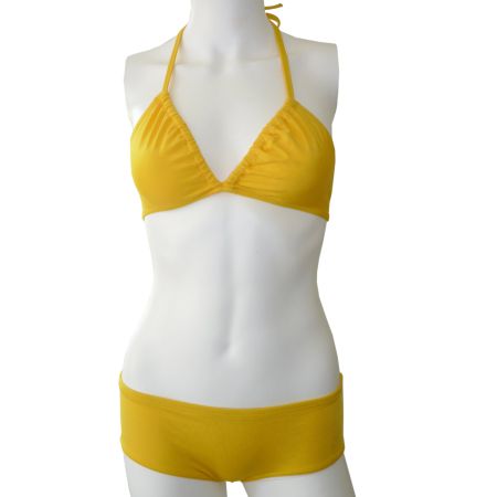 Bikini Gr. 36 / XS Huit France VINTAGE 1990s gelb