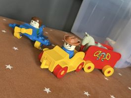 Lego Duplo avion et voiture cirque avec cheval occasion