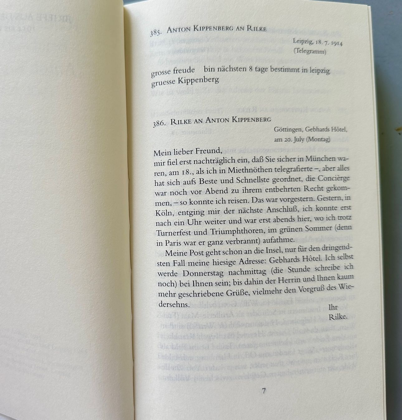 Libri: Rainer Maria Rilke: Briefwechsel mit Anton Kippenberg. – Usato da Zürich venduto da allp 6