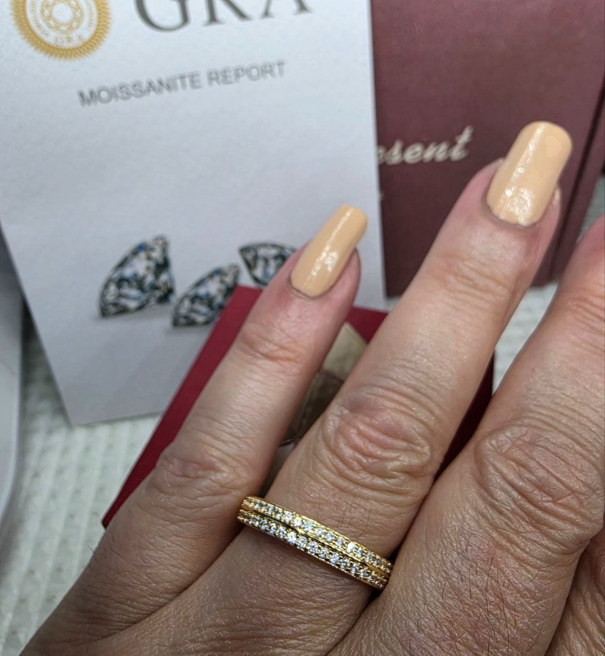 Anelli: Bague argent avec diamants de moissanite certifiés GRA – Nuovo e nell'imballaggio originale da Reconvilier venduto da Tsma67 7