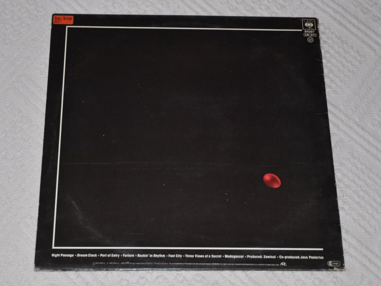 Dischi in vinile: LP Weather Report - Night Passage – Usato da Boll venduto da Theodora15 1