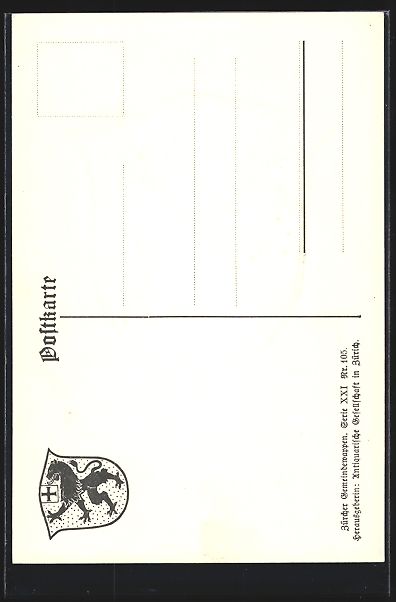 Cartoline postali: AK Thalheim, Wappen mit schwarzem Löwen – Usato da Berlin venduto da bartko-reher 1