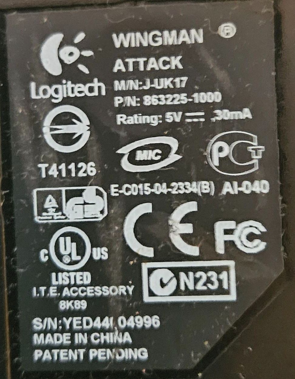 Logitech Controller: Logitech Wingman Attack Joystick für PC – Gebraucht aus Frauenfeld von Simpsonsfan 1