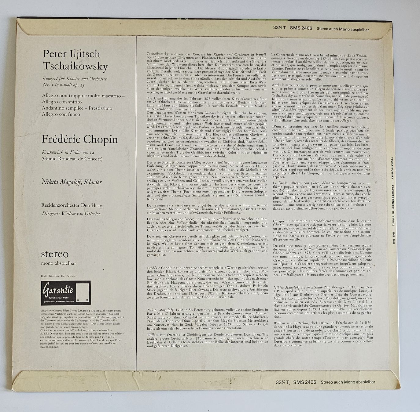 Dischi in vinile: LP Tschaikowsky Klavierkonzert – Usato da Basel venduto da MichelFa 1