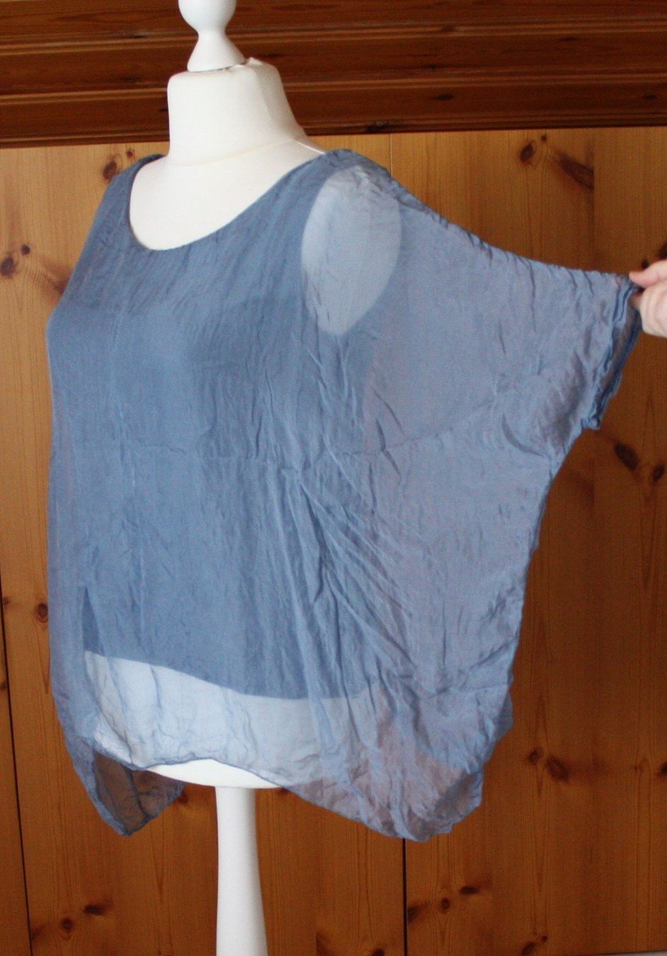 Blusen: Bluse blau Gr. XL – Gebraucht aus Flüelen von Diversicum-Textil 2