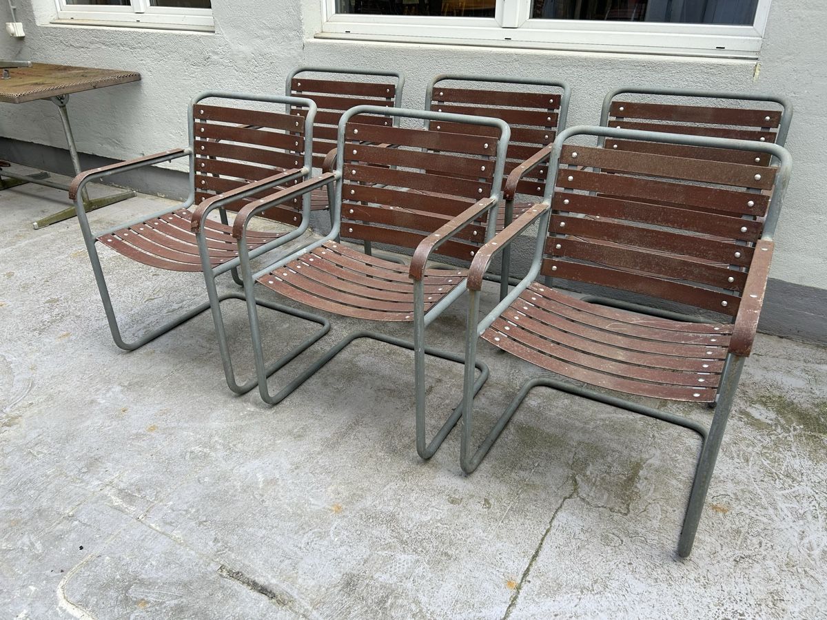Sedie: 6 Gartensessel Freischwinger – Usato da Basel venduto da MoebelSackmann