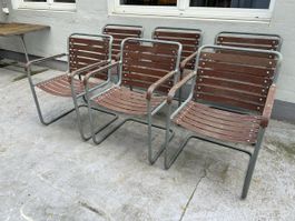 6 Gartensessel Freischwinger