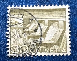 Nr.303 mit Stempel Niederdruckkraftwerk 1949   