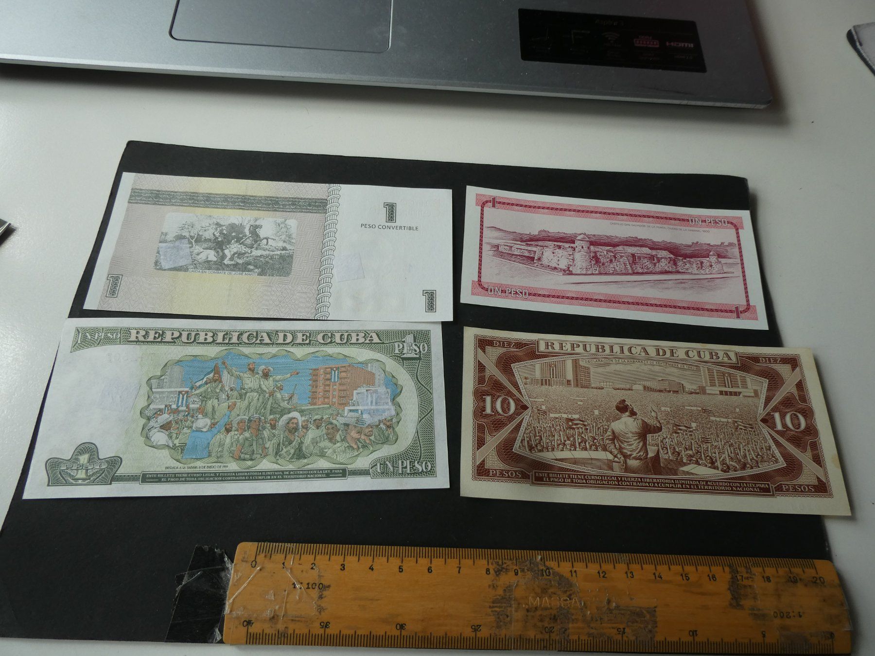 Banconote: Cuba, 4 alte Geldscheine – Usato da Hinterforst venduto da Rohusri 1