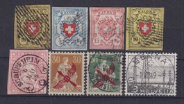 1850-1974, SCHWEIZ-SAMMLUNG  ab 5 Rayon + 15 Strubel