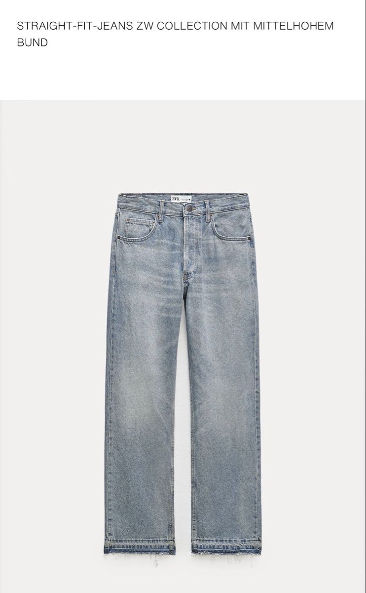 Zara Jeans: ZARA STRAIGHT-FIT-JEANS Gr. 32 – Usato da Dürnten venduto da Makro79