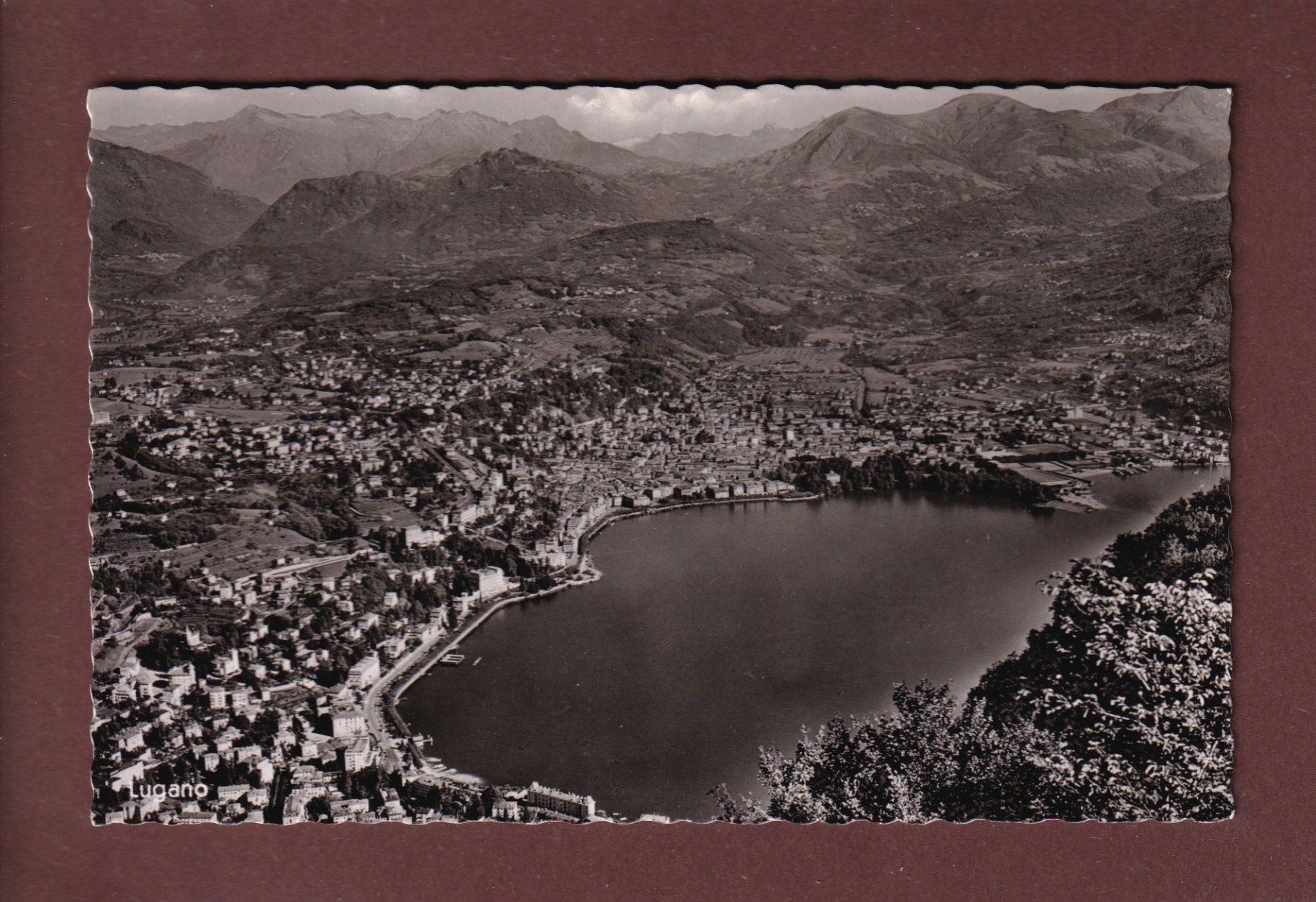 Cartoline postali: LUGANO – Usato da Pully venduto da nicecards