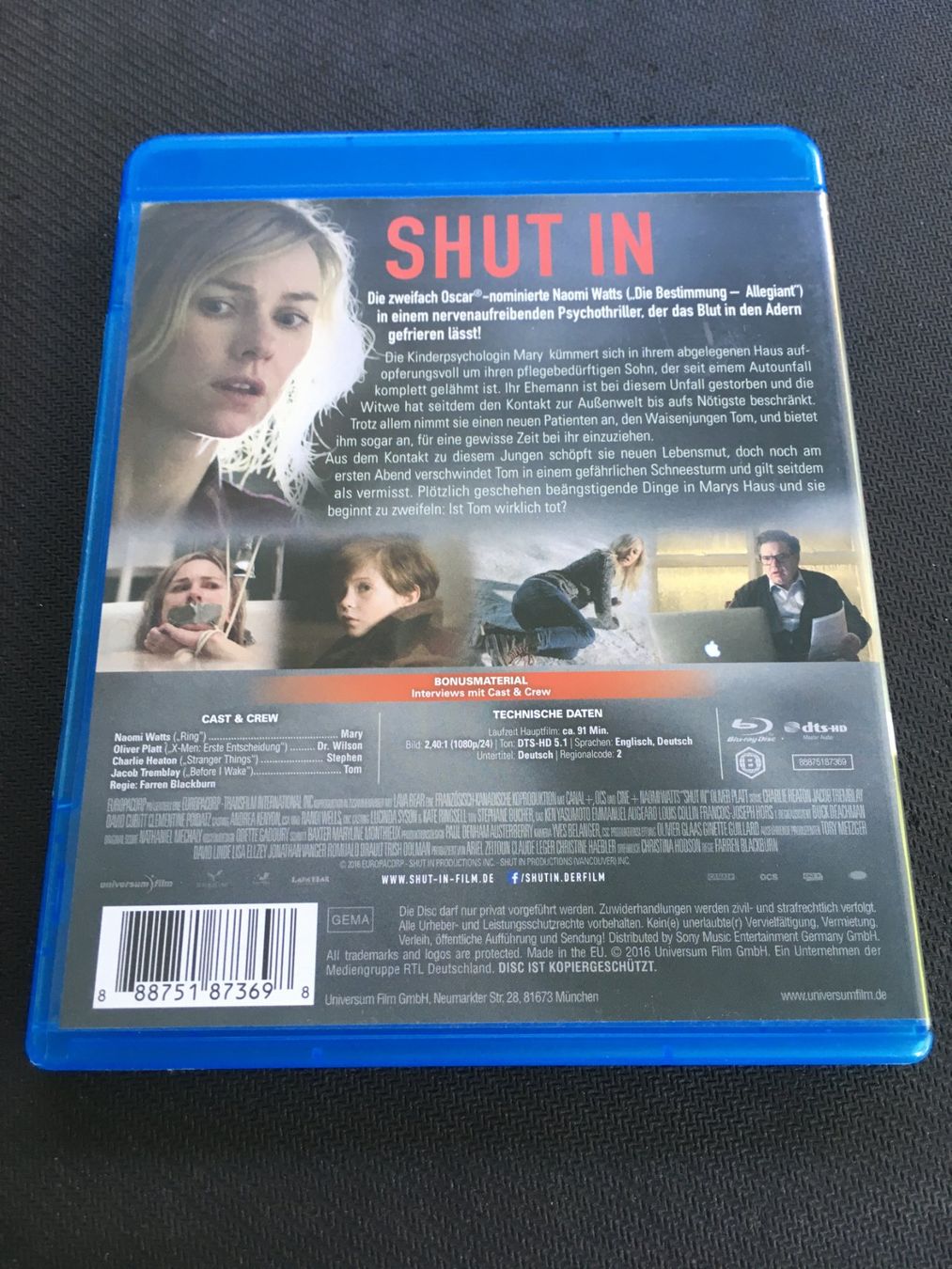 Tutti i DVDs: Shut in [Blu-ray] – Usato da St.Gallen venduto da MedienJoe 1