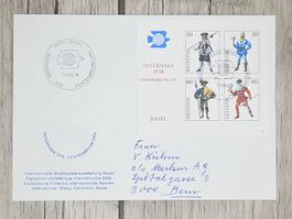 CL09 Enveloppe + Timbre Suisse 1974