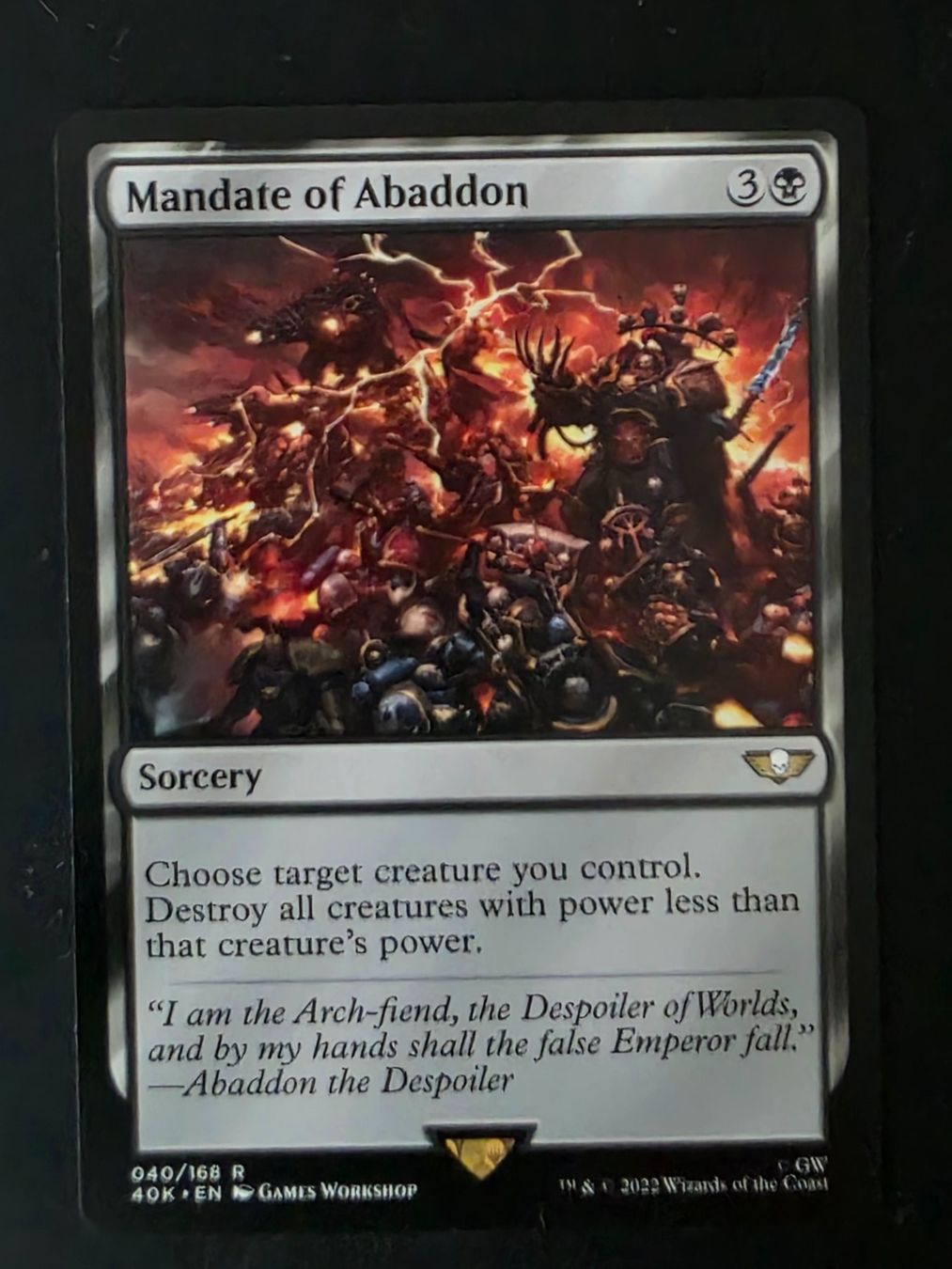 Magic The Gathering Carte collezionabili: Mandate of Abaddon -  MTG – Usato da Zürich venduto da Semagets
