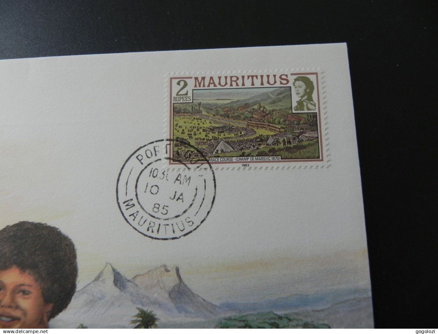 Alle Münzen: Münzbrief Mauritius 2 Cents 1978 – Gebraucht aus Biel/Bienne von Gogolozi 2