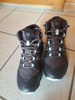 Winter Wanderschuhe Salomon gefüttert dunkelgrau Grösse 38