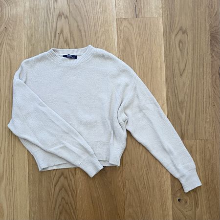 Bershka Strickpullover, Beige, Grösse S - Kuschelig!