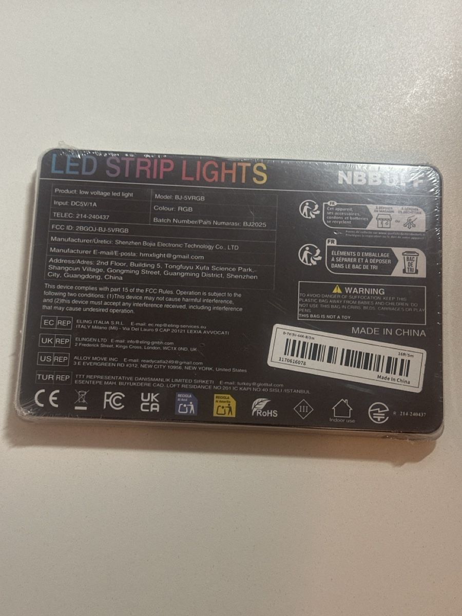 Ghirlande e barre luminose: LED RGB Strip Lichterkette, Neu, 5m – Nuovo e nell'imballaggio originale da Neerach venduto da Matug1248 1