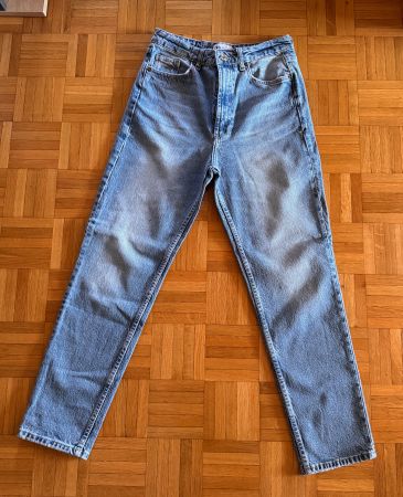 Zara jean bleu classique taille haute - neuf - taille 38