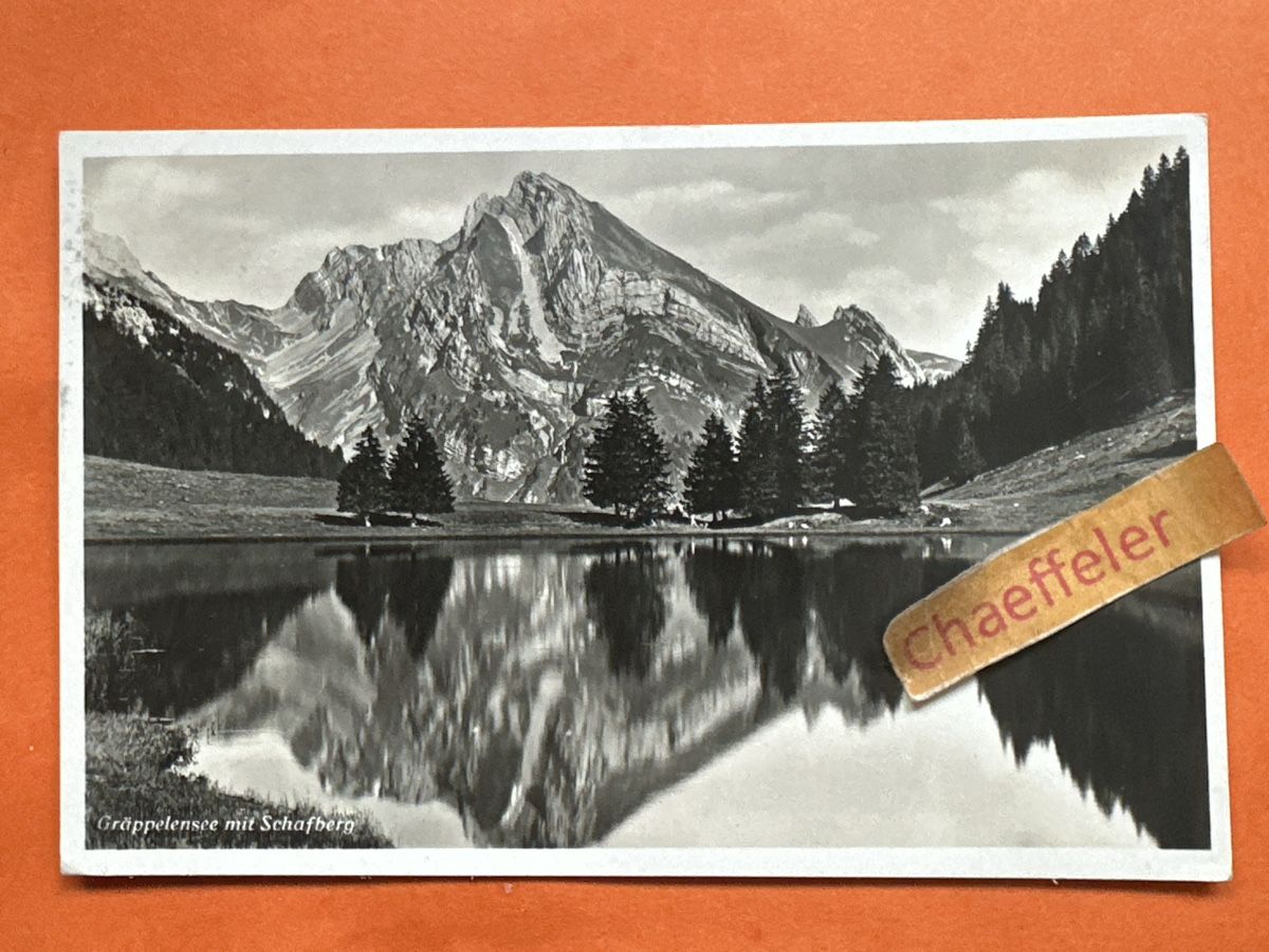 Cartes postales: Alte Ansichtskarte Graeppelen See mit Schafberg, 1933 – D'occasion à Zürich par Chaeffeler