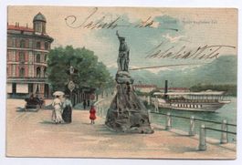 LUGANO Piazza Guglielmo Tell - Dampfschiff