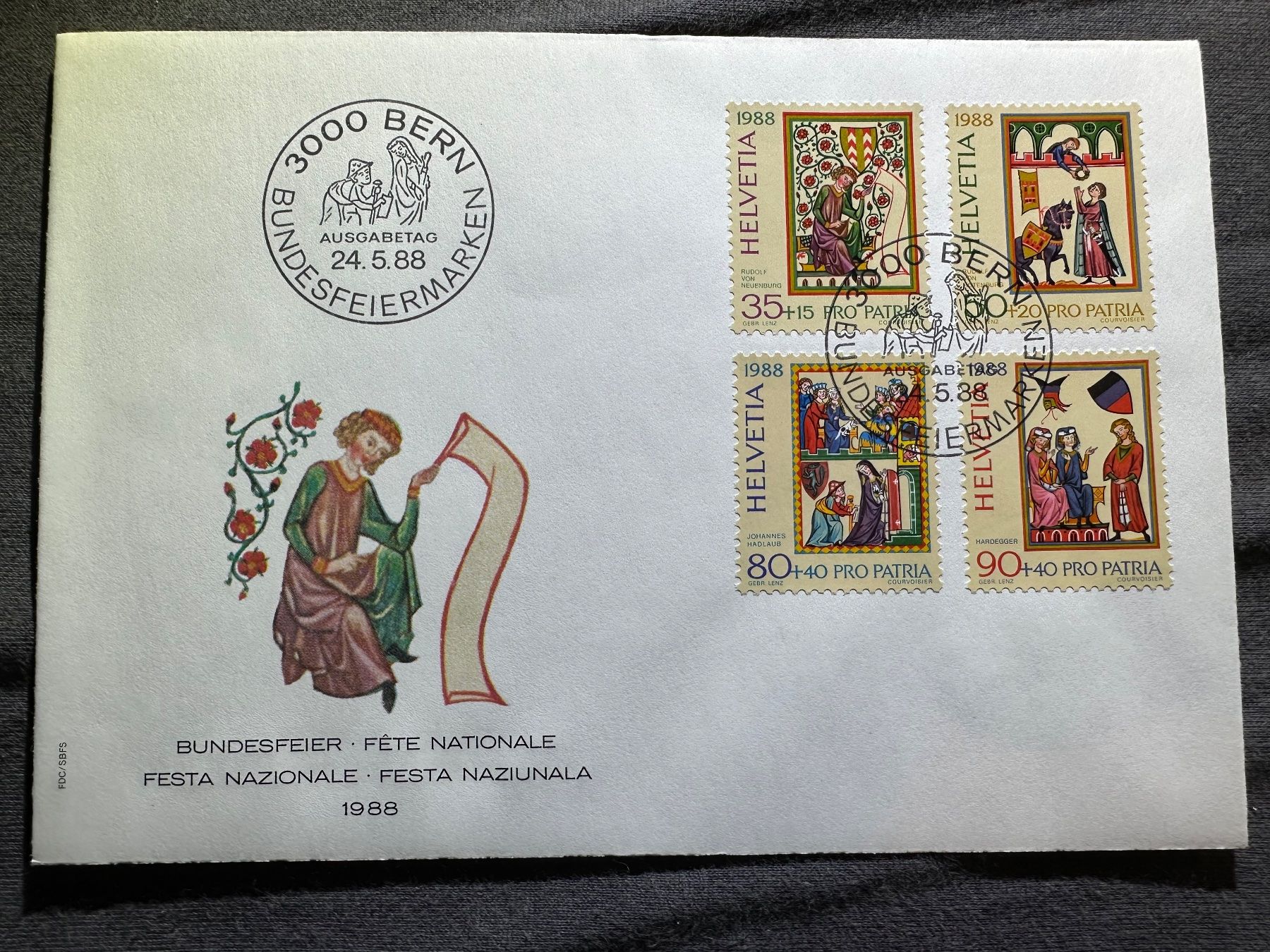 Tutti i francobolli: 1988 FDC Ersttagumschlag – Usato da Stettfurt venduto da 2442