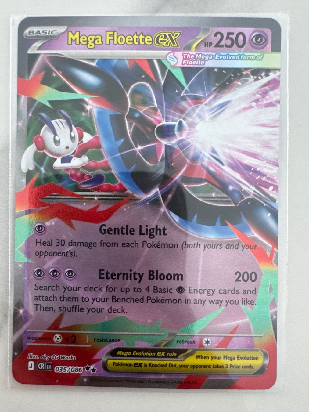 Pokémon Carte collezionabili: Mega Floette ex CRI035 EN - Chaos Rising – Nuovo (secondo la descrizione) da Wil SG venduto da Prof.Eich